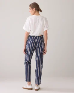Clearance Tapered striped trousers Hosen & Jumpsuits