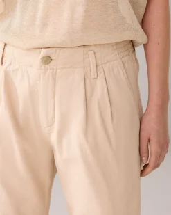 Outlet Tapered trousers in linen blend Hosen & Jumpsuits