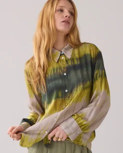 Sale Tie dye shirt blouse made of Ecovero fabric Blusen