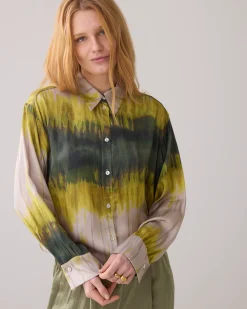 Sale Tie dye shirt blouse made of Ecovero fabric Blusen