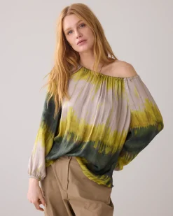 Discount Tie dye top made of Ecovero fabric Oberteile & T-shirts