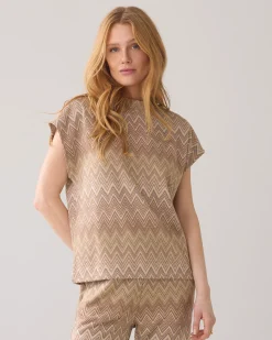 Clearance Top in zigzag jacquard Oberteile & T-shirts