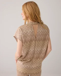 Clearance Top in zigzag jacquard Oberteile & T-shirts