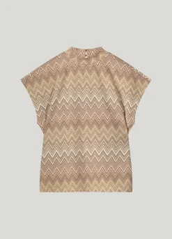 Clearance Top in zigzag jacquard Oberteile & T-shirts