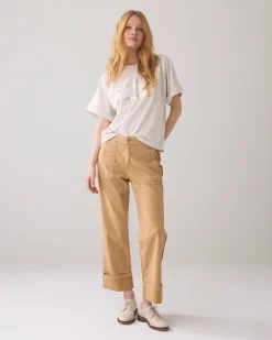 Outlet Top with glitter print T-shirts|Oberteile & T-shirts