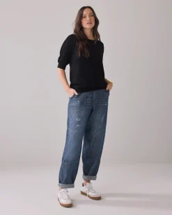 Sale Top with puffed sleeves Basics|Oberteile & T-shirts