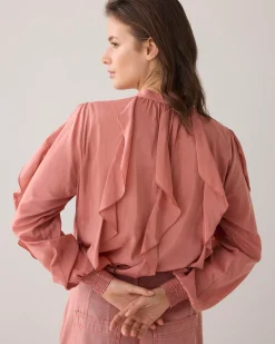 Hot Top with ruffles Blusen