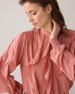 Hot Top with ruffles Blusen