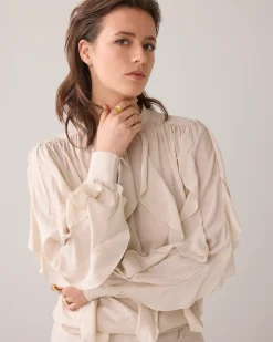 Online Top with ruffles Blusen