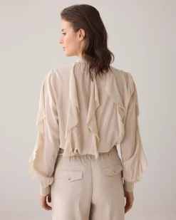 Online Top with ruffles Blusen