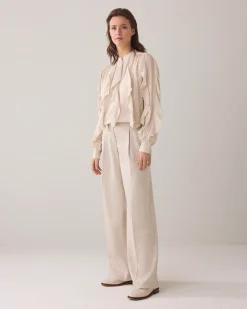 Online Top with ruffles Blusen