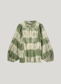 Discount Top with tie dye print and lurex Oberteile & T-shirts