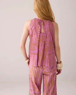 Sale Top with twisted neckline Oberteile & T-shirts