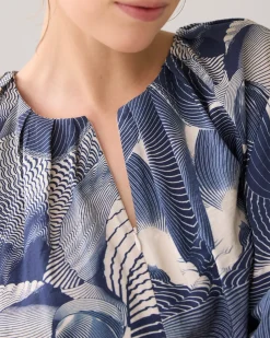 Clearance Top with wave print Oberteile & T-shirts