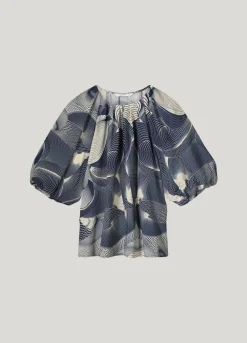 Clearance Top with wave print Oberteile & T-shirts
