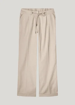 Online Trousers in linen-blend with turn-ups Hosen & Jumpsuits