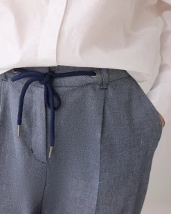 Best Trousers in linen-blend with turn-ups Hosen & Jumpsuits