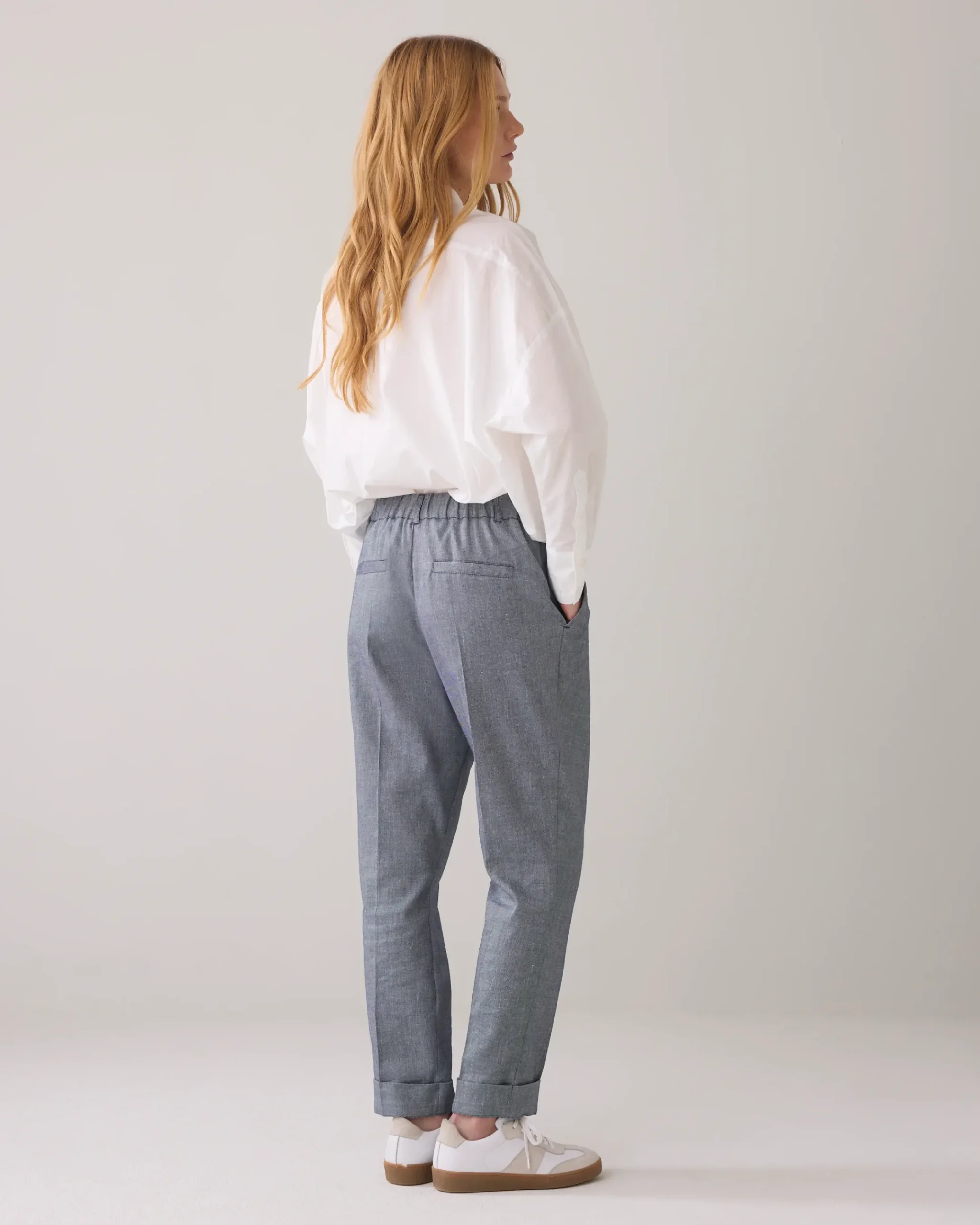 Best Trousers in linen-blend with turn-ups Hosen & Jumpsuits