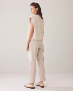Sale Trousers in twill fabric Hosen & Jumpsuits
