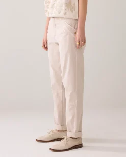 Sale Trousers in twill fabric Hosen & Jumpsuits