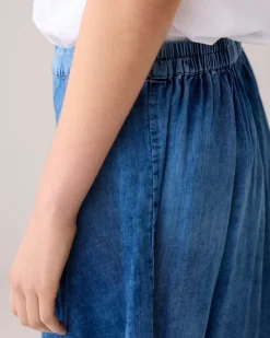 New Wide denim skirt Röcke
