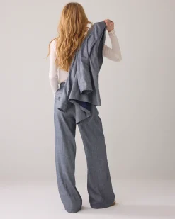 Fashion Wide-leg linen-blend trousers Hosen & Jumpsuits