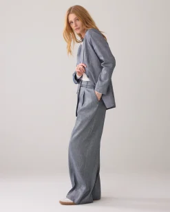 Fashion Wide-leg linen-blend trousers Hosen & Jumpsuits