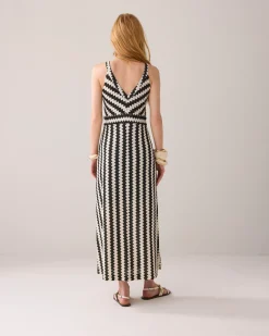 Clearance Zigzag maxi-dress Kleider