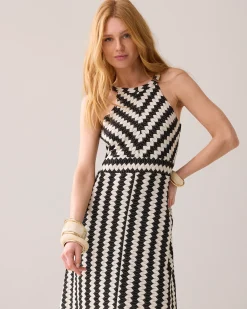 Clearance Zigzag maxi-dress Kleider