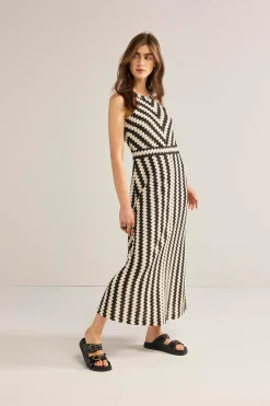 Clearance Zigzag maxi-dress Kleider